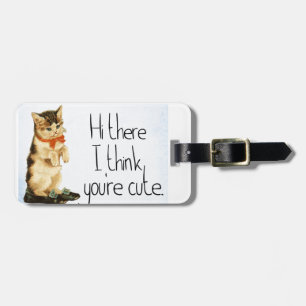 Cat Saying Luggage Tag