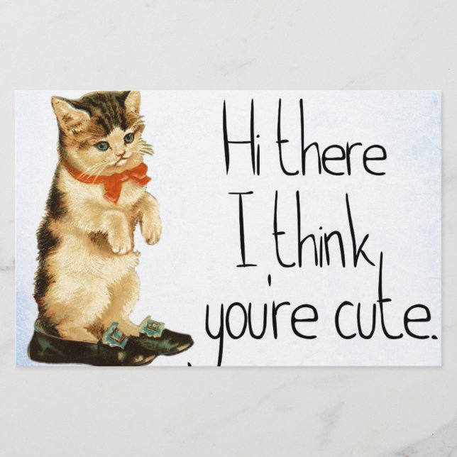 Cat Saying Stationery (Front)