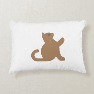 Cat Says Hello Decorative Cushion