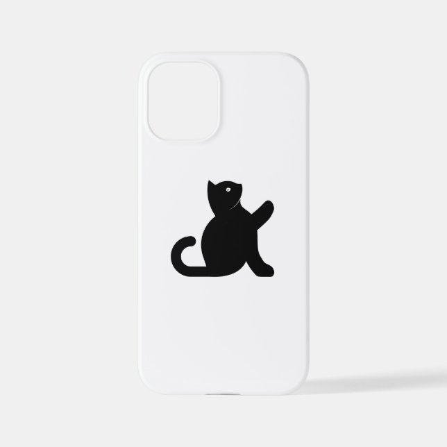 Cat Says Hello iPhone Case (Back)