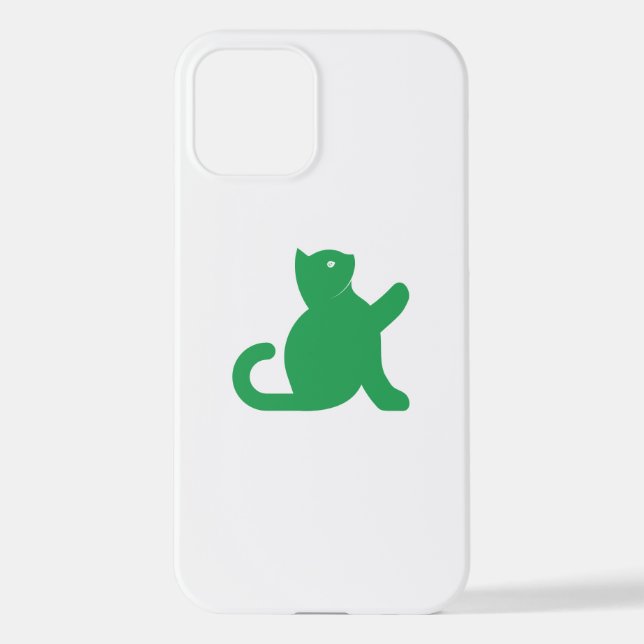 Cat Says Hello iPhone Case (Back)