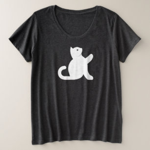 Cat Says Hello Plus Size T-Shirt