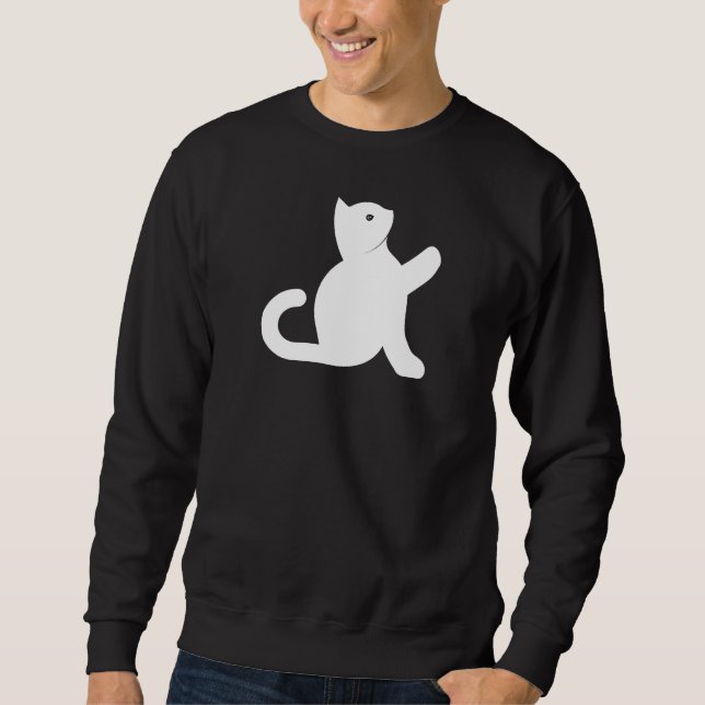 Cat Says Hello Sweatshirt (Front)