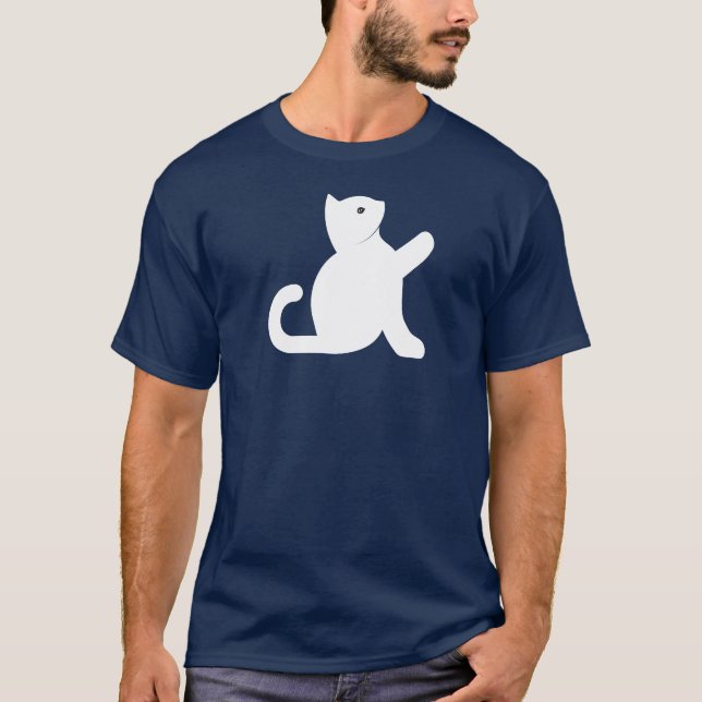 Cat Says Hello T-Shirt (Front)