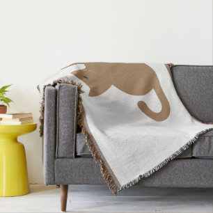 Cat Says Hello Throw Blanket