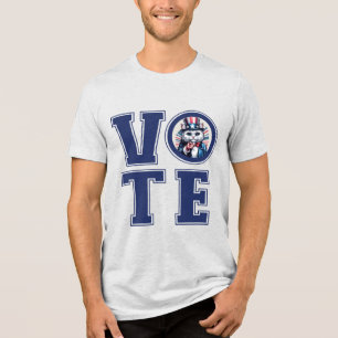 Cat Says Vote Tri-Blend Shirt