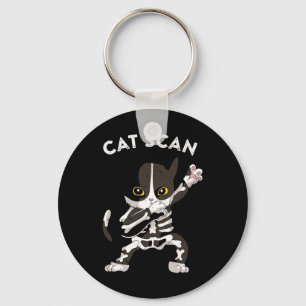 Cat Scan Ct Scan Funny Cat X-ray Pun Meme Rad Tech Key Ring