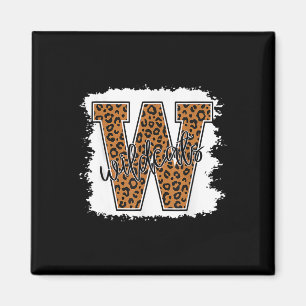 Cat School Spirit Leopard Back To School Girls Magnet