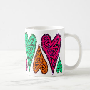 "Cat Scratch Hearts" Original Art Coffee Mug