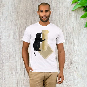 Cat Scratching Post Mens T-Shirt