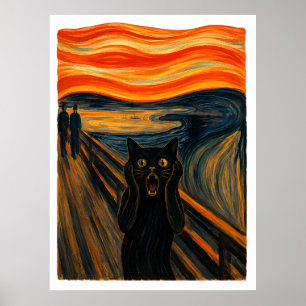 Cat Scream Poster