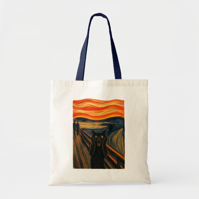 Cat Scream Tote Bag (Front)