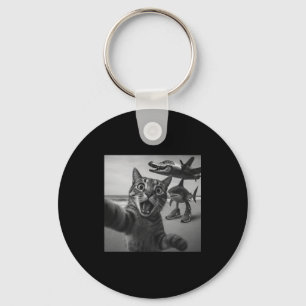 Cat Selfie Shark Crocodile Italian Brainrot Meme M Key Ring
