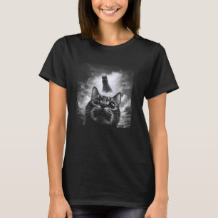 Cat Selfie With Loch Ness Monster Funny Cat T-Shirt
