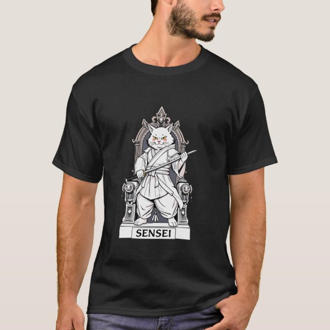Cat Sensei T-Shirt (Front)