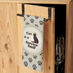 Cat Service Staff 😸 Tea Towel