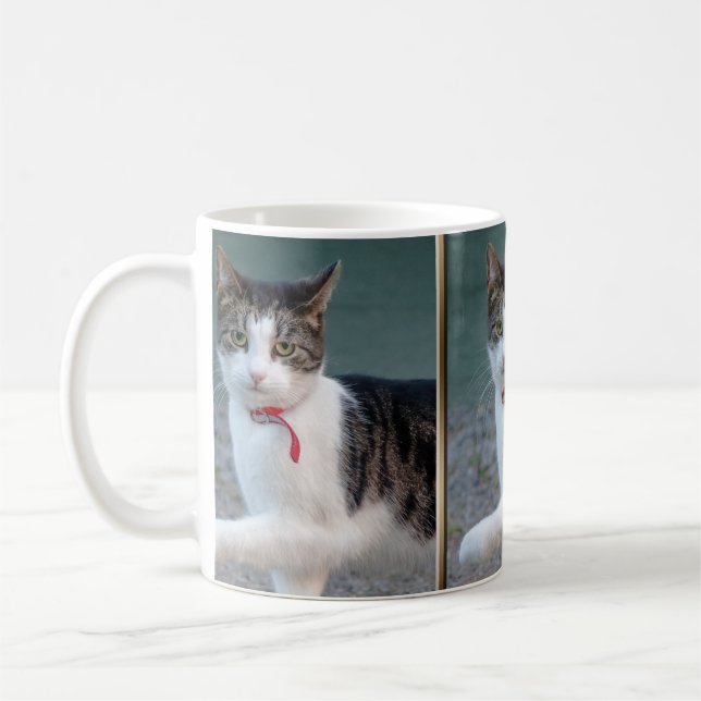 Cat Shake Hands CC0244 Coffee Mug (Left)