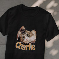 Cat Shape Modern Simple Custom Pet Cat Photo Name