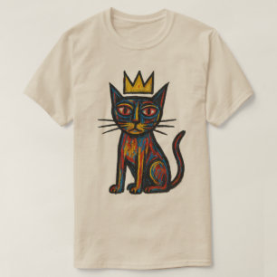 cat shirt ,cat art shirt, cat lover shirt ,Hand Ar