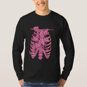 Cat Shirt Kitty Tshirt Skull Skeleton Pastel Goth 