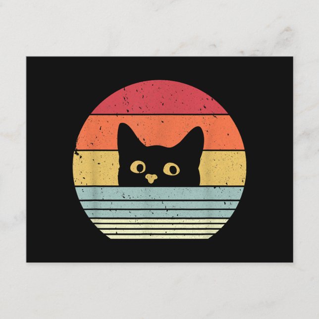 Cat Shirt. Retro Style Enclosure Card (Front)