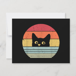 Cat Shirt. Retro Style Invitation