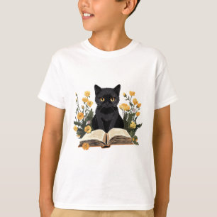 Cat Shirts For Women Book Lover Shirt Cute Cat And
