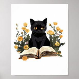 Cat Shirts For Women Book Lover Shirt Cute Cat And Poster