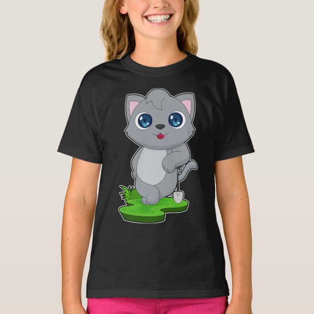 Cat Shovel T-Shirt (Front)