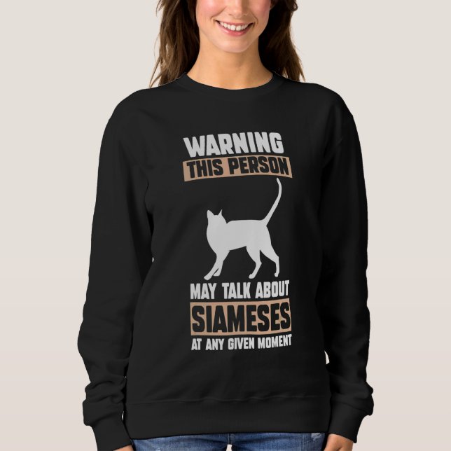 Cat Siamese 3 Sweatshirt (Front)