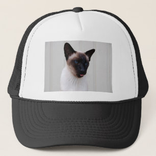 Cat Siamese Portrait Trucker Hat