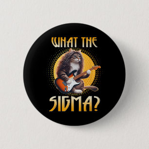 Cat Sigma Shirt Funny Sigma Brainrot Meme Rizz Sig 6 Cm Round Badge