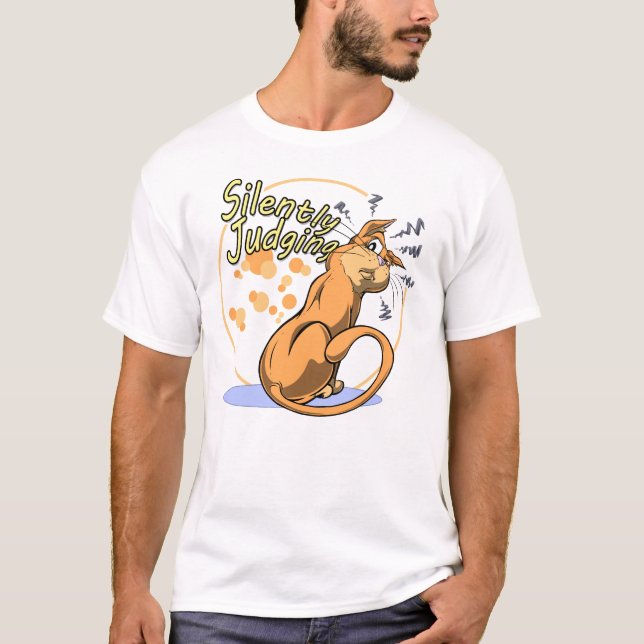 Cat - Silently Judging T-Shirt (Front)