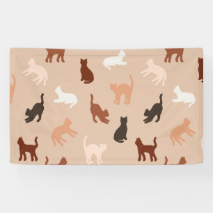 Cat silhouette banner