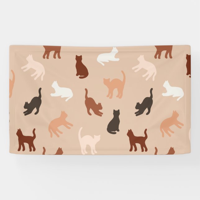 Cat silhouette banner (Horizontal)