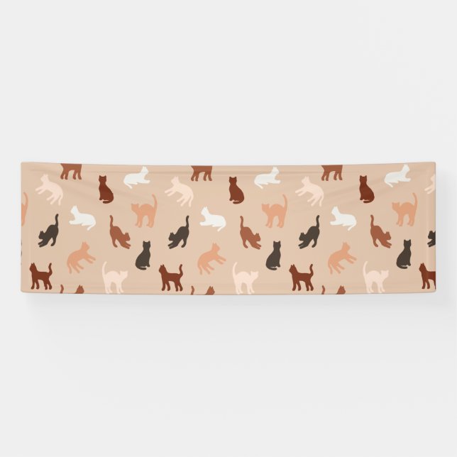 Cat silhouette banner (Horizontal)