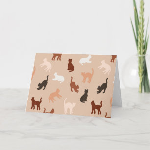 Cat silhouette card