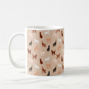 Cat silhouette coffee mug