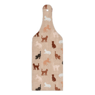 Cat silhouette cutting board