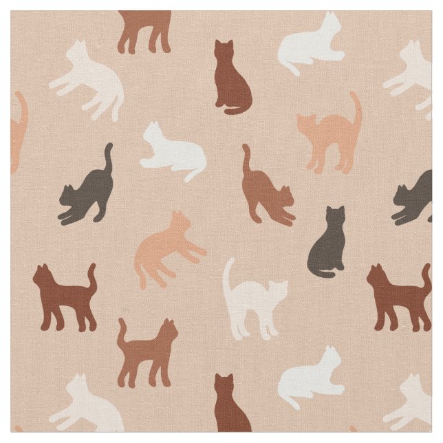 Cat silhouette fabric (Close Up)