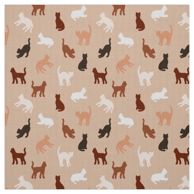 Cat silhouette fabric (Swatch)