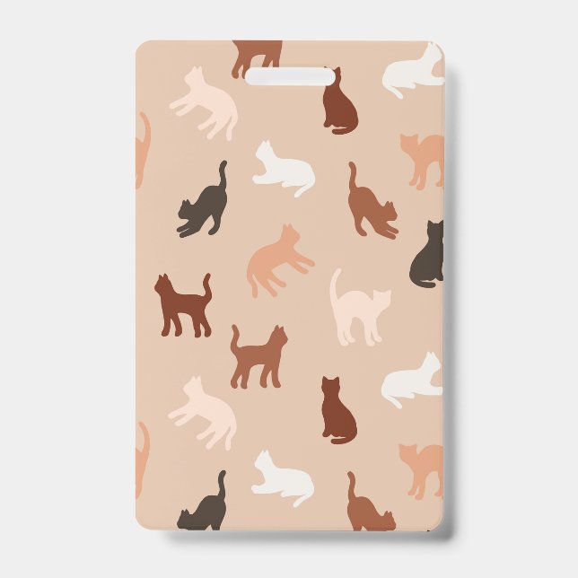 Cat silhouette ID badge (Front)