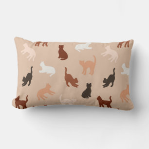 Cat silhouette lumbar cushion