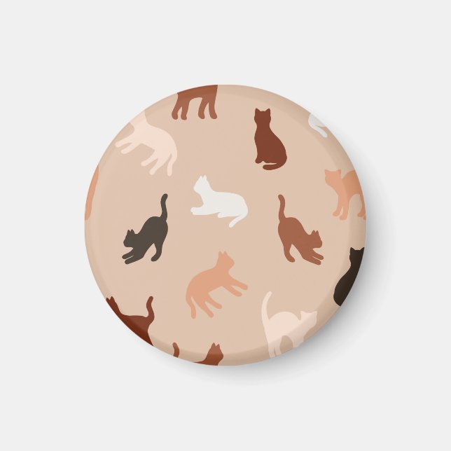 Cat silhouette magnet (Front)