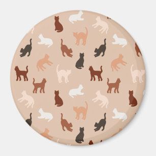 Cat silhouette magnet