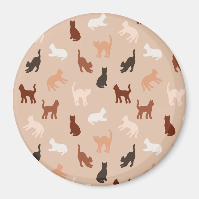 Cat silhouette magnet (Front)