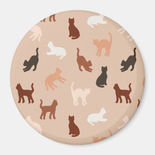 Cat silhouette magnet