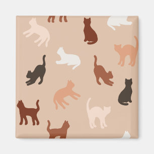 Cat silhouette magnet