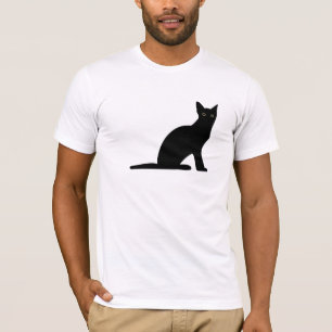 Cat Silhouette Mens T-Shirt