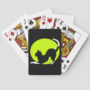 Cat Silhouette Playing Cards